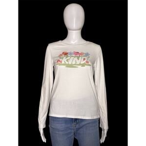 Epic Threads Kind Floral Mushroom Graphic Long Sleeve T-Shirt Girls Size XL
